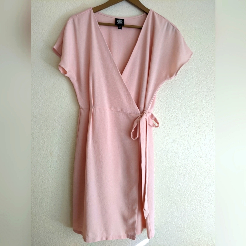 Pink Wrap Dress, size Small